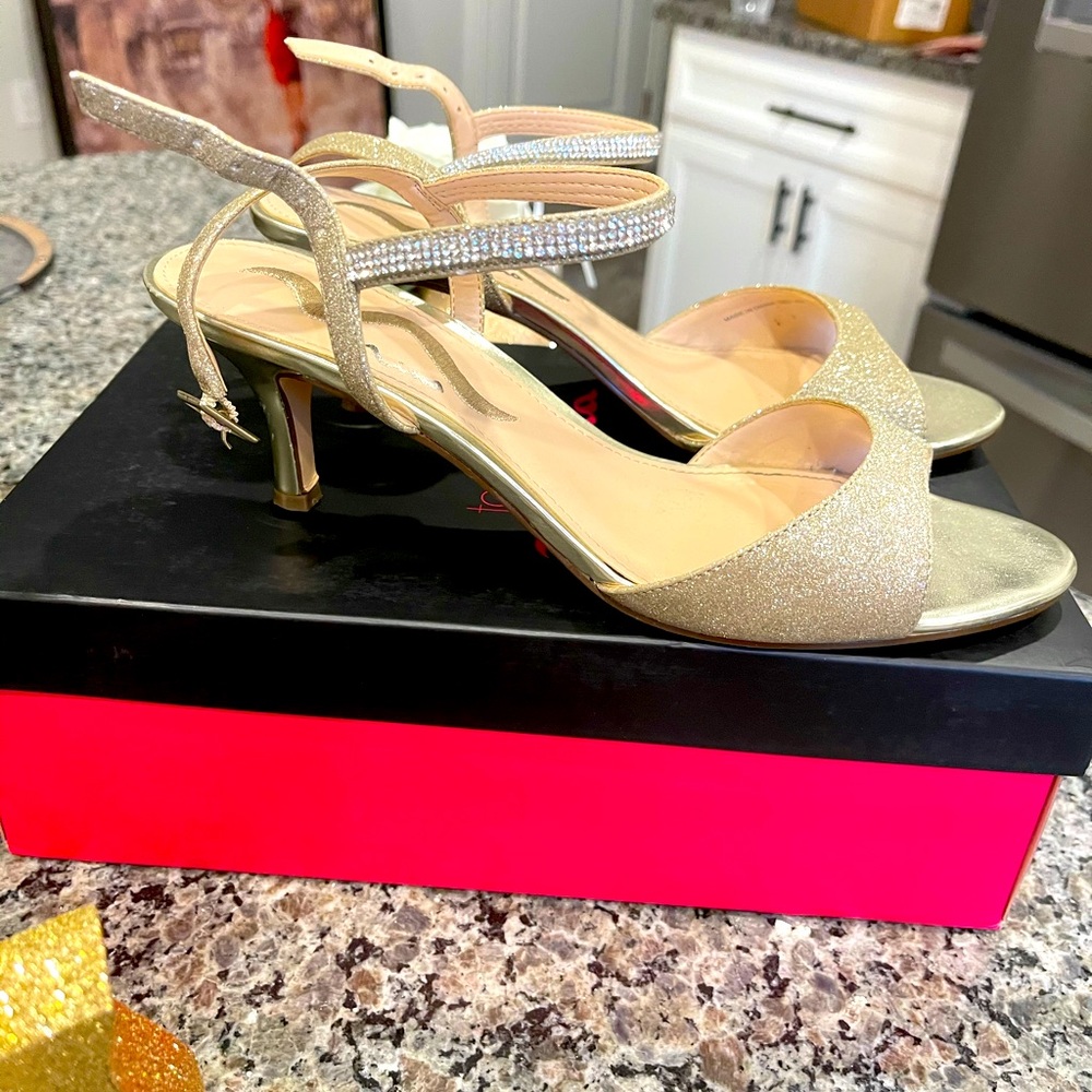 Gold heels